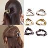 3pc European and American Silver Gold Color Geometric Hair Claw Clips for Women Girls Retro Hairpin Korean Hair Accessories