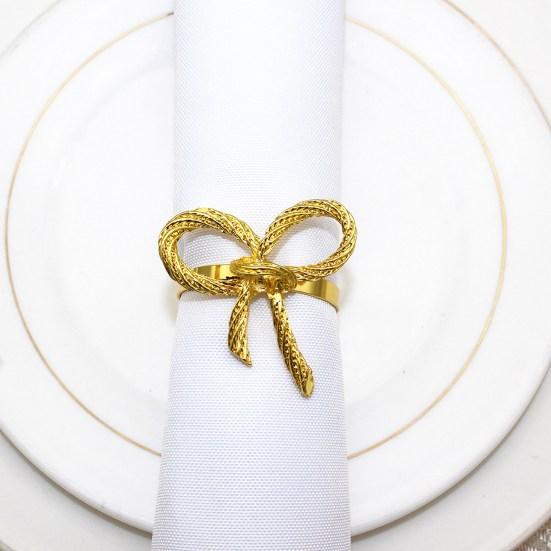 6Pcs Wedding Party Napkin Rings Vibrant Color Metal Napkin Buckles Dining Table