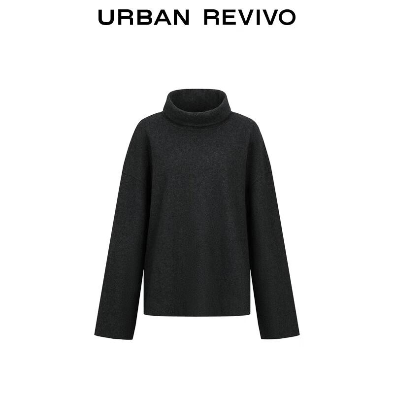 UR 2025 Winter Women's Loose Fit Stand Collar Sweatshirt