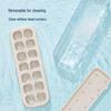 ecoco Силиконовая форма для льда на 21 ячейку с крышкой и механизмом выдавливания, пищевого качества