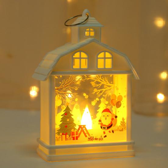 Yousheng Christmas House Wind Light Нежный светодиодный ночник Снеговик Санта-Клаус Лось Элемент Создает атмосферу Окружающее освещение Подвесные украшения на окна