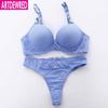 Sexy Seamless One Piece Bras Brief Sets Underwear For Womens Ladies Push Up Bra Sets