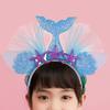Hairband Mermaid Tail Style High Elasticity Accessories for Sequin Fish Non-Deformed Headband Tail Hair Girls