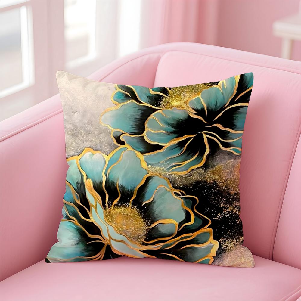 Популярная Масляная Живопись Цветочный Элегантный Наволочка Удобная Двусторонняя Наволочка Идеально подходит для Автомобиля Дивана Спальни и Не только