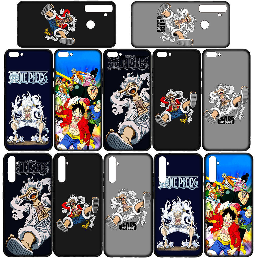 Чехол для iPhone 16 15 Xiaomi Redmi Note 14 13 12 11 Pro Max 16e Samsung Galaxy S25 S24 S23 Moto OPPO Huawei Комиксы Пятая передача Ван Пис Луффи Чехол для телефона
