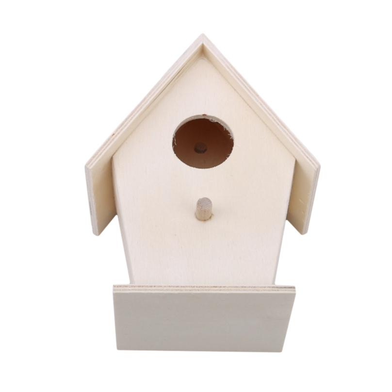 Wooden Bird House Nest Bird Supplies Wooden Birdhouse Outdoor Nesting Box