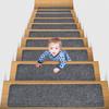 Yousheng 5 Pcs Washable Stair Treads Non Slip Stair Runner with Rubber Backing Residue Free Stair Carpet for Wooden Steps Kids And Pets Safety