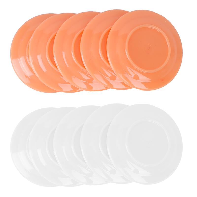 5Pcs 1:12 Dollhouse Miniatures Dishes Plate Pretend Play Kitchen Accessories Toy