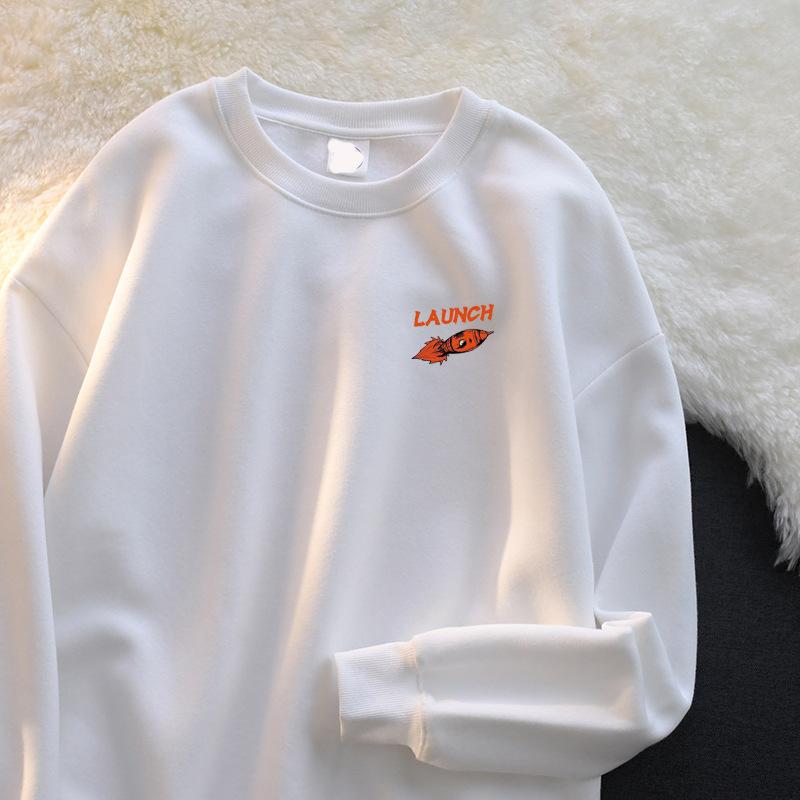 Хлопковый свитер с круглым вырезом для мальчиков, весна, осень и зима, новый модный бренд, повседневная свободная рубашка, верхняя одежда