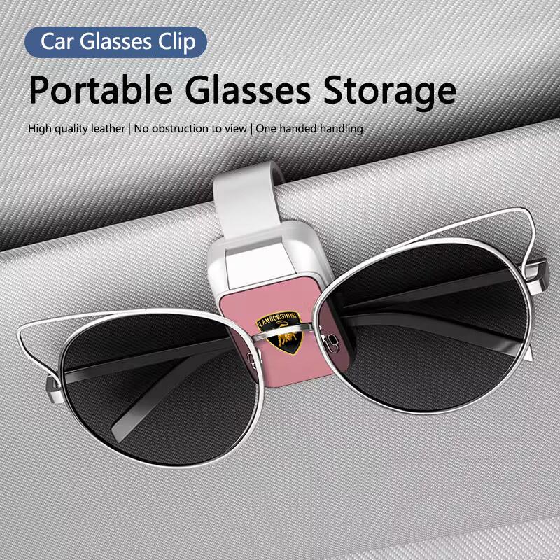 Car Portable Glasses Storage Multi-functional Sunshade Board Clip For Lamborghini Urus Huracan Aventador Premium Accessories