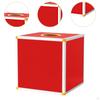 Lucky Draw Box Voting Donation for Annual Meeting Fundraising 25x25x25cm All Red