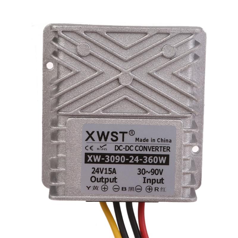 IP67 Waterproof Converter Step Down 30V-90V to 24V 8A/12A/15A/20A/24A Power Supply Adapter Direct Current Buck Module