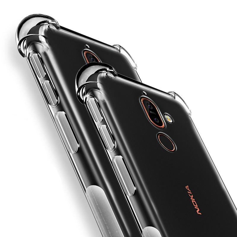 Для Nokia G10 G20 G21 G22 X10 X20 XR21 C22 C32 C12 1 2 3 6 7 8 9 X7 X5 X6 7,1 2,1 3,1 5,1 прозрачная крышка противоударный силиконовый прозрачный чехол