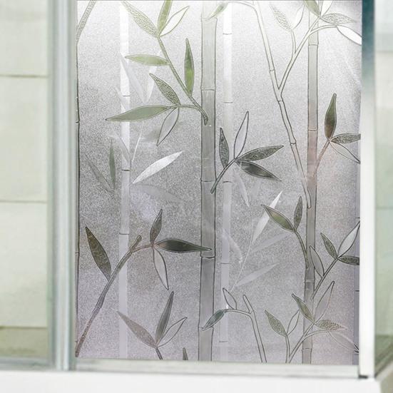 Window Stickers 3D Self Adhesive PVC Decorative DIY Glass Film for Bathroom