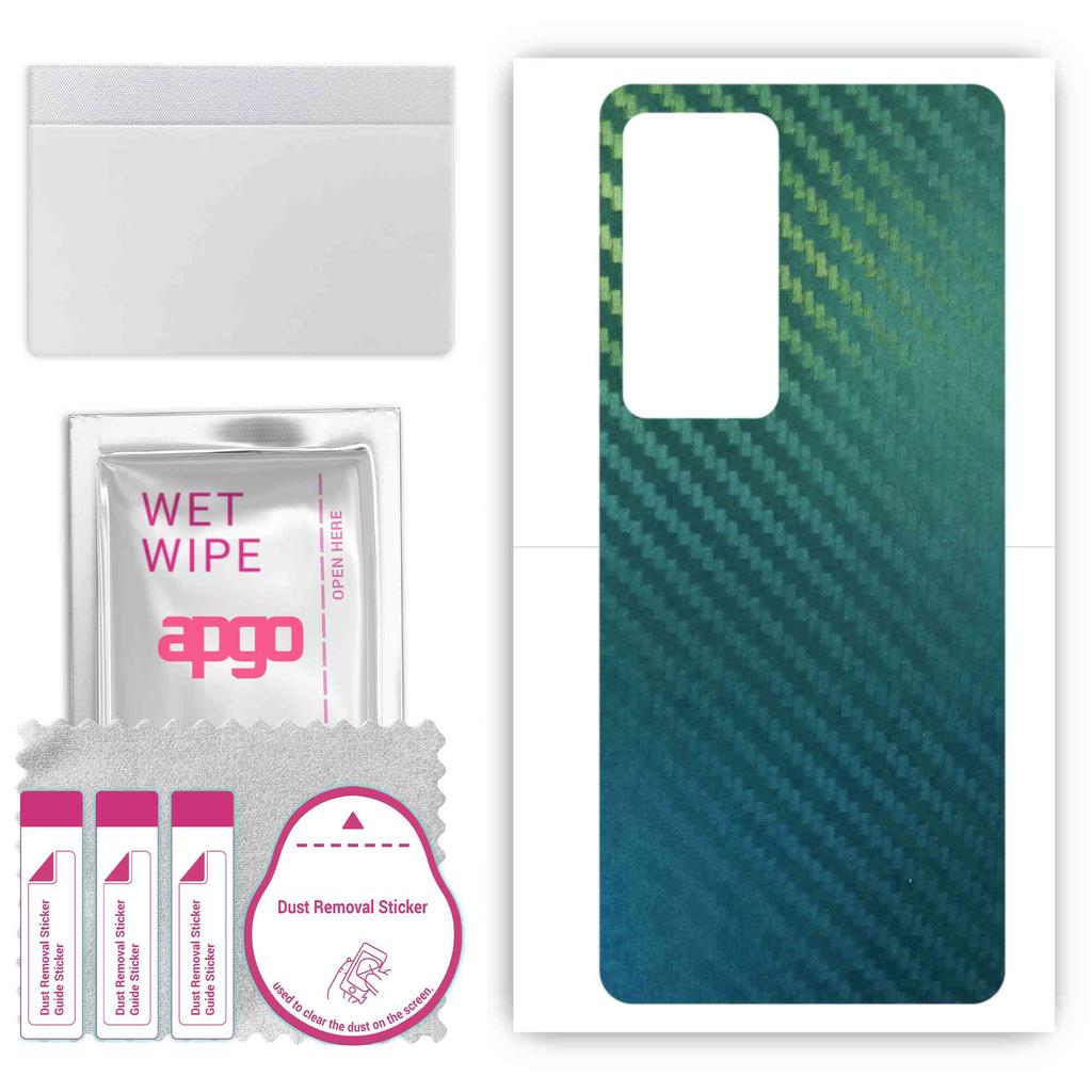 apgo Защитная наклейка-скин для задней панели, совместимая с Tecno Camon 18 Premier, Пленка-обертка, Фольга, Винил - Узор Карбон Хамелеон CAKA1