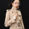 24S Autumn New Classic Gabadian Double-breasted Belt Slim-fit Windbreaker Jacket Women