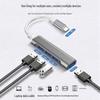 Мини-хаб USB 3.0 Type-C, алюминиевый: Док-станция-разветвитель на 4 порта