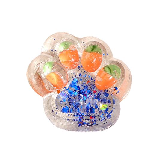 1/5 шт. Сенсорная игрушка для кошачьей лапы, игрушка для сжимания, прозрачная игрушка, мягкая для детей и взрослых