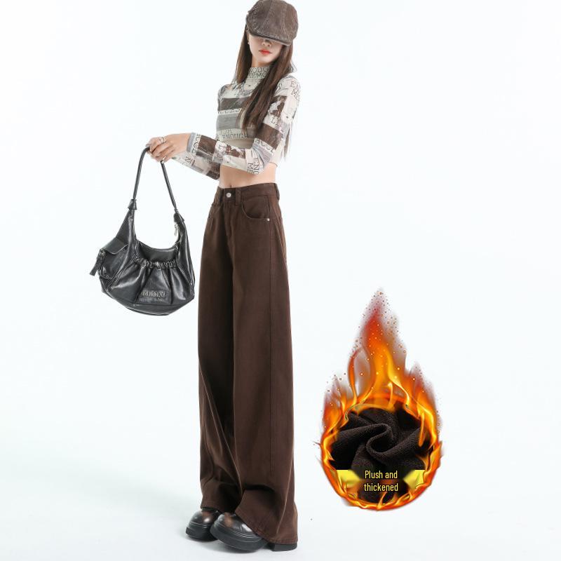 Женские джинсы с высокой посадкой и широкими штанинами - Коллекция Весна 2025