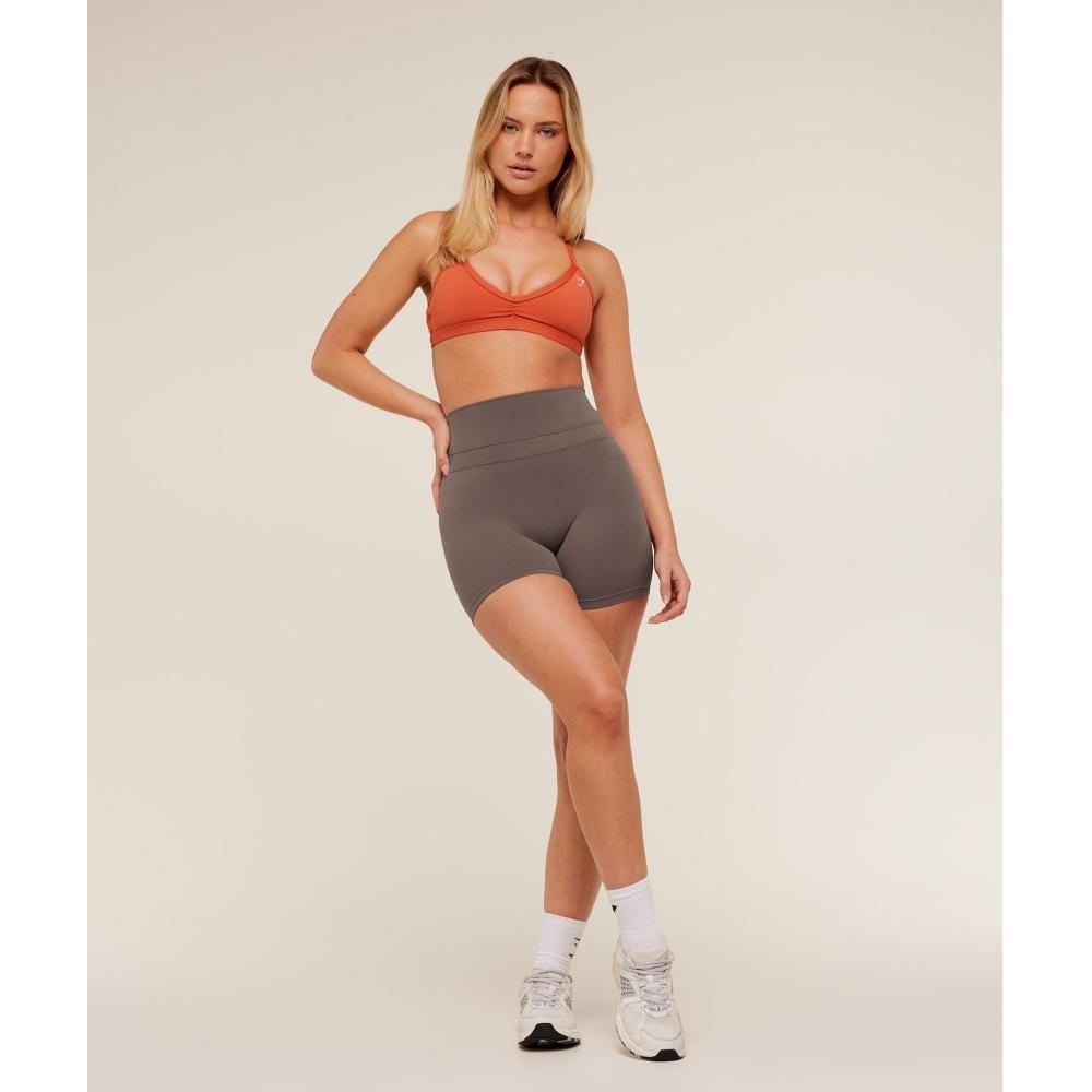 Gymshark Минималистичный спортивный бюстгальтер приглушенно-оранжевый B3a2j Obp0