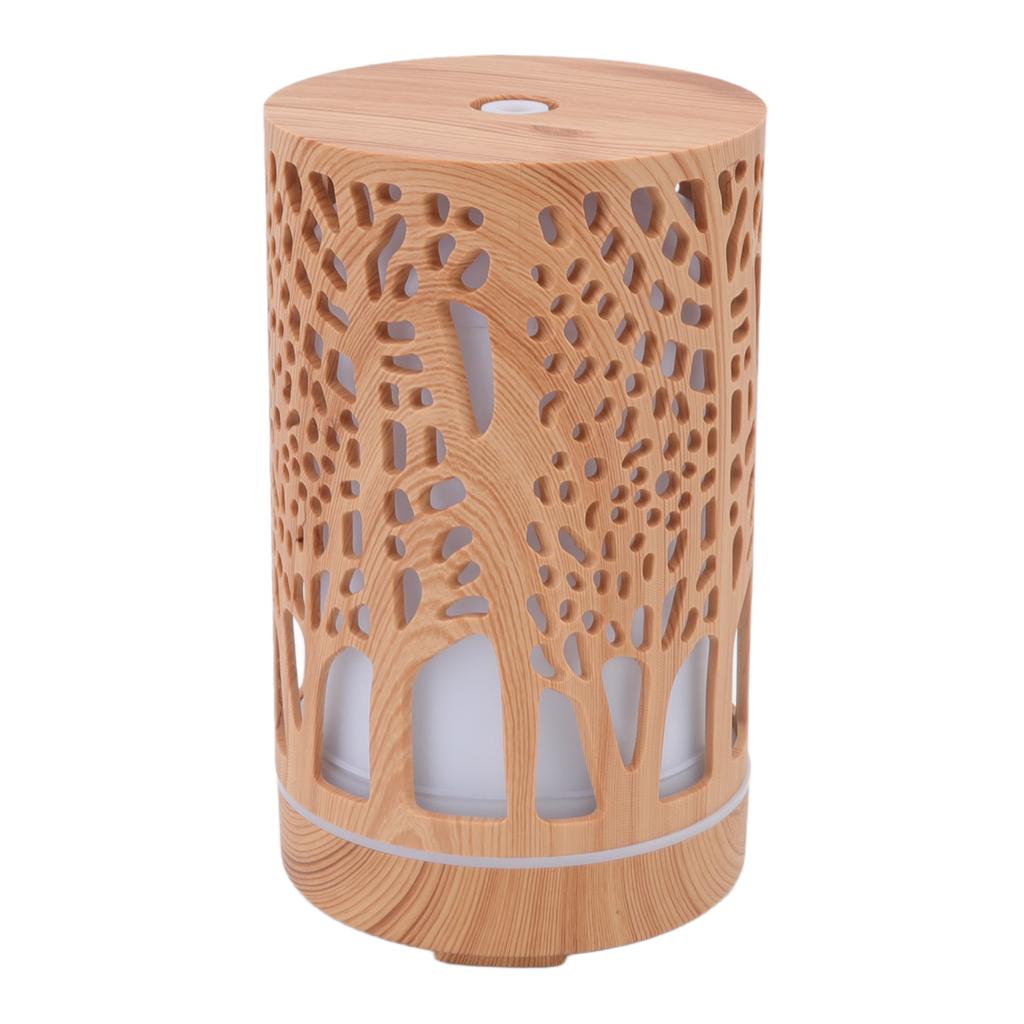 Арома увлажнитель воздуха с дистанционным управлением, диффузор эфирных масел под дерево, увлажнитель с 7 светодиодными цветными лампами