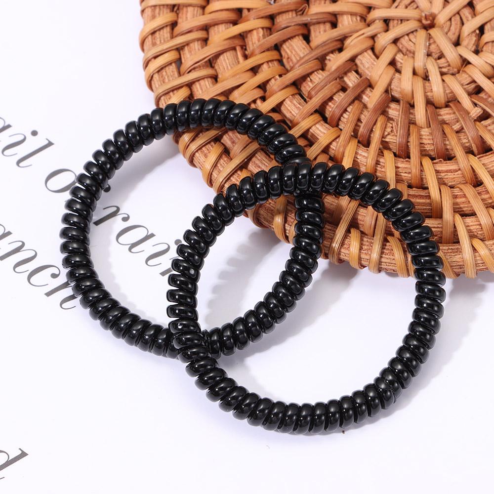 20pcs Women Girls Elastic Ponytail Holder Rubber Hair Ropes Telephone Wire
