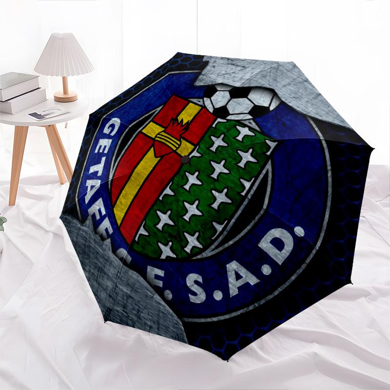 Getafe CF узор, автоматический складной зонт, портативный и складная конструкция, 8 спиц, рождественский или день рождения подарок.