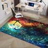 Colorful Peacock Chair Mat: Office Carpet, Oversized Rug for Home Decor, Sofa Mat, Desk Pad Gift Suitable for Bedroom, Living Room, Any Room