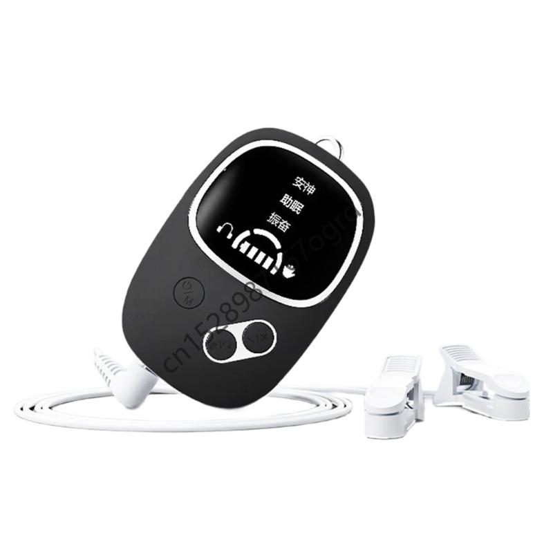 2 In 1 Brainwaves Sleep Aids Device With Ear Clip And Handheld Unit For Deep Relaxation And Insomnias Relief 634A