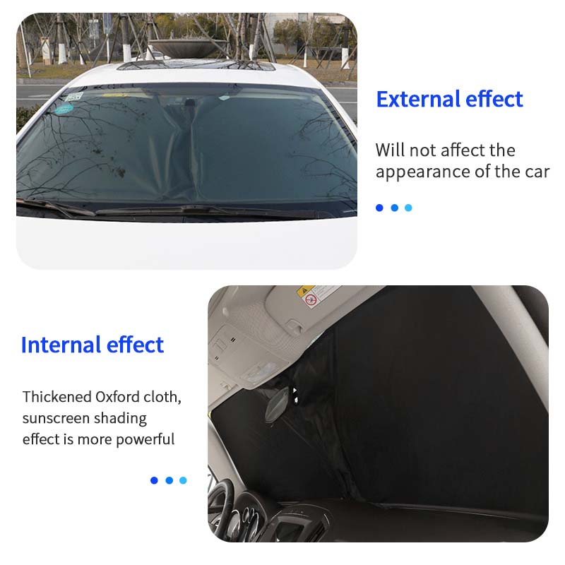SEAMETAL Car Sun Shade Cover Front Windshield Protector Anti Sun UV Universal Interior Car Windshield Foldable Blocker Accessori