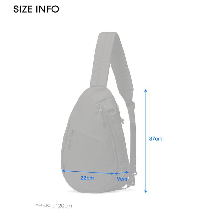 Musinsa Standard Cordura Utility Sling Bag Black