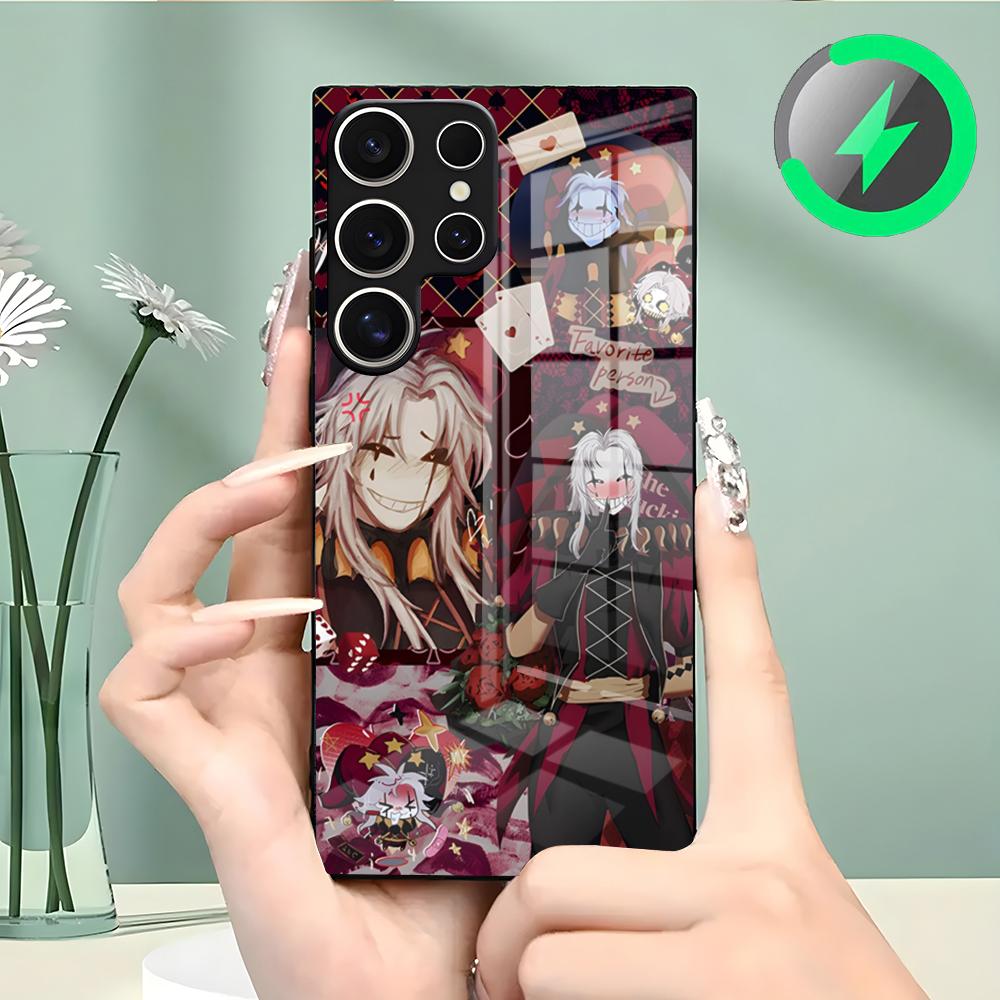 Чехол для телефона The Freak Circus Pierrot для Samsung S26 S25 S24 S23 S22 S21 S20 Edge Ultra Plus FE для Magsafe Стеклянный чехол