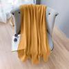 Women's Spring and Summer Literary Korean Version Long Solid Color Shawl Thin Versatile Neck Protection Scarf Air-conditioned Exterior