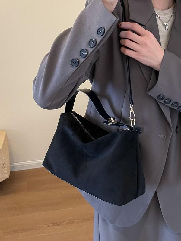 Винтажная матовая сумка через плечо из оленьей кожи 2025 года для женщин: Высококлассная мода Осень/Зима