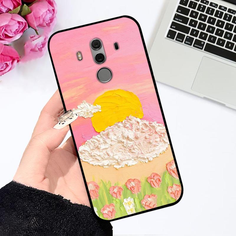 Чехол для Mate 10 Pro Mate10 ТПУ Мягкий Силиконовый Чехол для Телефона Для Huawei Mate 10 Lite Модный Ударопрочный Funda Nova 2i Бампер Милый