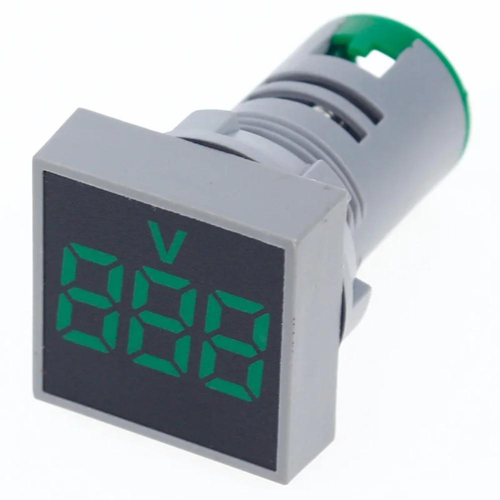 60-500V AC Panel LED Voltmeter Indicator Light LED Digital Voltmeter Digital Voltage Meter