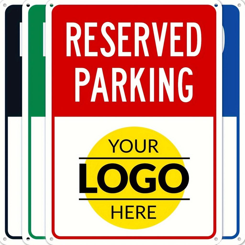 Personalized Parking Sign  Featuring Your Vehicle Image Or Logo Sturdy Iron X Inches Offered in  Colors  Perfect for