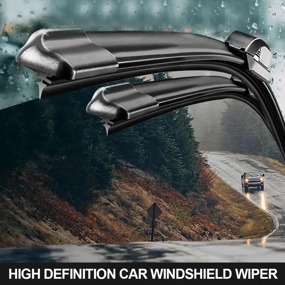 1 шт. Щетки стеклоочистителя для автомобиля, универсальные U-образные, мягкие, резиновые, без косточек, прочные, снижающие уровень шума, автомобильные дворники 14", 16", 19", 20", 22"