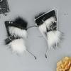 New Cartoon Headband Cat Foxes Ears Shape Hair Hoop Plush Carnivals Party Headpiece Cosplay Party Costume Props Unisex