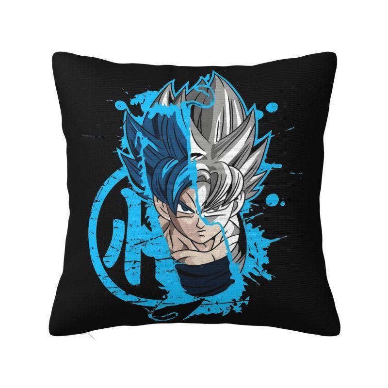Custom Luxury Dragons Ball Goku Cushion Cover Velvet Anime Manga Pillow Case