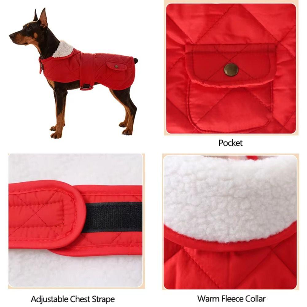 Adjustable Dog Vest Jacket Warm Dog Sweatshirt Fashion Pet Cotton Clothing Autumn Winter