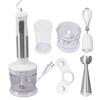 Food Processor 304 Stainless Steel Motor Electric Food Chopper for Slicing Shredding Mincing Puree