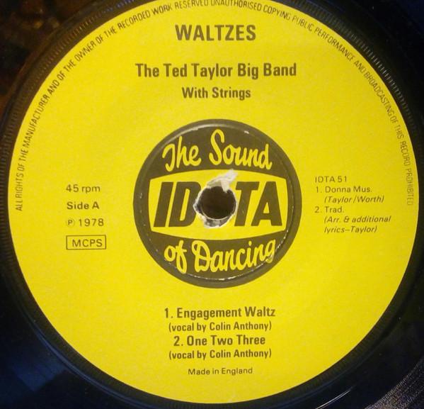 Пластинка 7 дюймов TED TAYLOR BIG BAND - Вальсы / Быстрые шаги IDTA51 IDTA 1978 UK Джаз Б/у