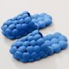 Fashion 2025 Unisex Summer Women Outdoor Thick Soft Bottom Slippers Bubble Massage Litchi Sandals Solid Color Sandals Couple Slippers