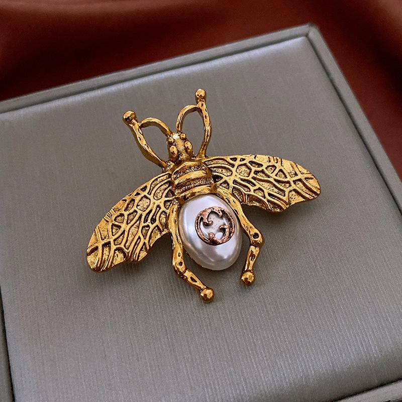 Средневековая винтажная брошь с бриллиантовой буквой - ретро-роскошные украшения для женщин высокого класса