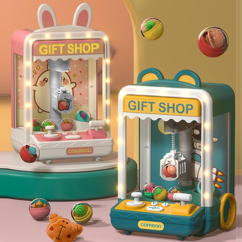Large Claw Machine Toy for Kids - Grab Plush Toys - Mini Household Birthday Gift for Boys & Girls