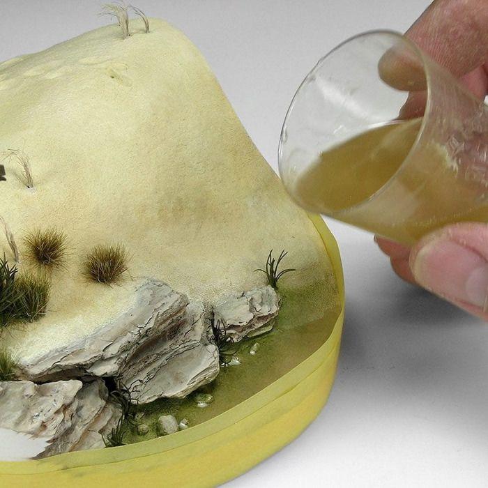 Peinture - AK Interactive - Dioramas - Résine époxy - Faible odeur - 2 couleurs en 1