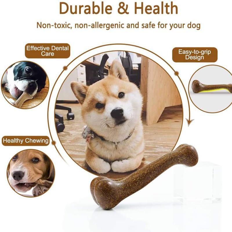 1 шт., игрушки для шлифования зубов домашних животных, кость, говяжья палочка, износостойкие, устойчивые к укусам, интерактивное обучение