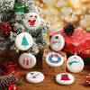 12 Pcs Christmas Blank White Ball Ornaments 3.15 Inch Plastic White Matte Flat Discs Ball Christmas Tree Hanging Decorations