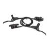 2pcs Electric Bike Hydraulic Disc Brakes 4 Piston Front Rear Oil Pressure Disc Brake Set for Modification